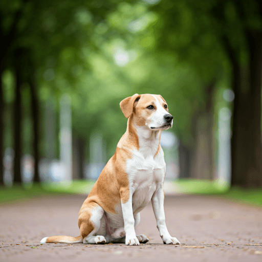 Dog in natural setting